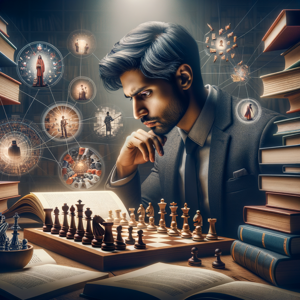 Individual mastering chess strategy through effective study methods, using advanced chess strategies guide and chess training methods, improving chess skills for effective chess learning.