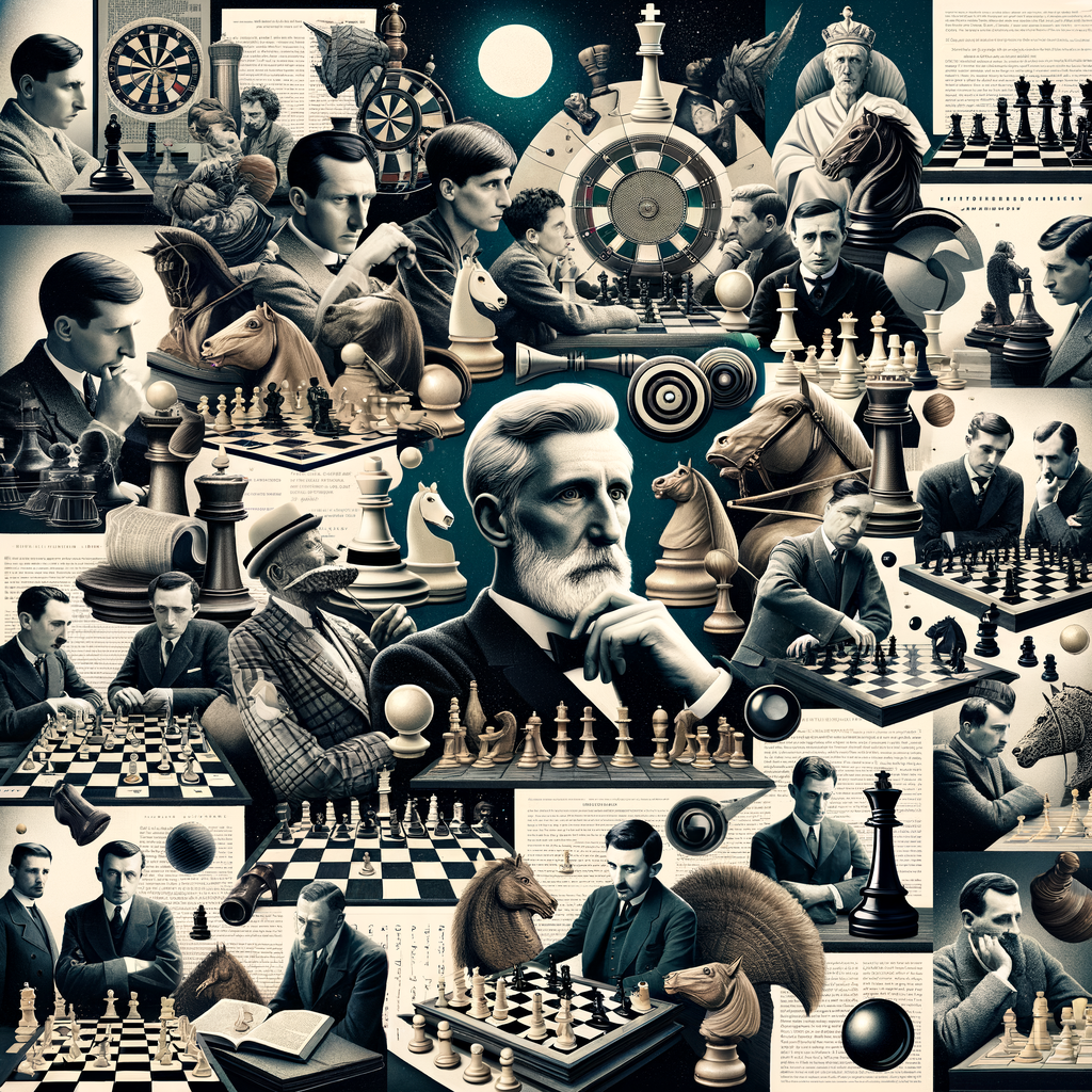 Collage of greatest chess players, featuring their inspiring chess stories, chess biographies, and iconic moments from the history of chess, including chess grandmasters, famous chess players, and chess legends.