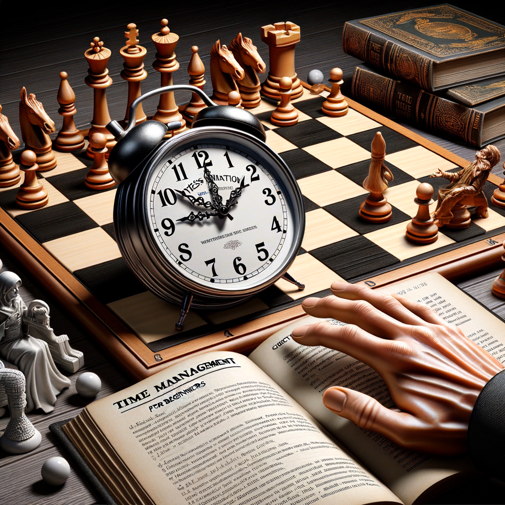 Beginner learning time management techniques with a chess clock guide, understanding the basics of using a chess clock for effective time management.