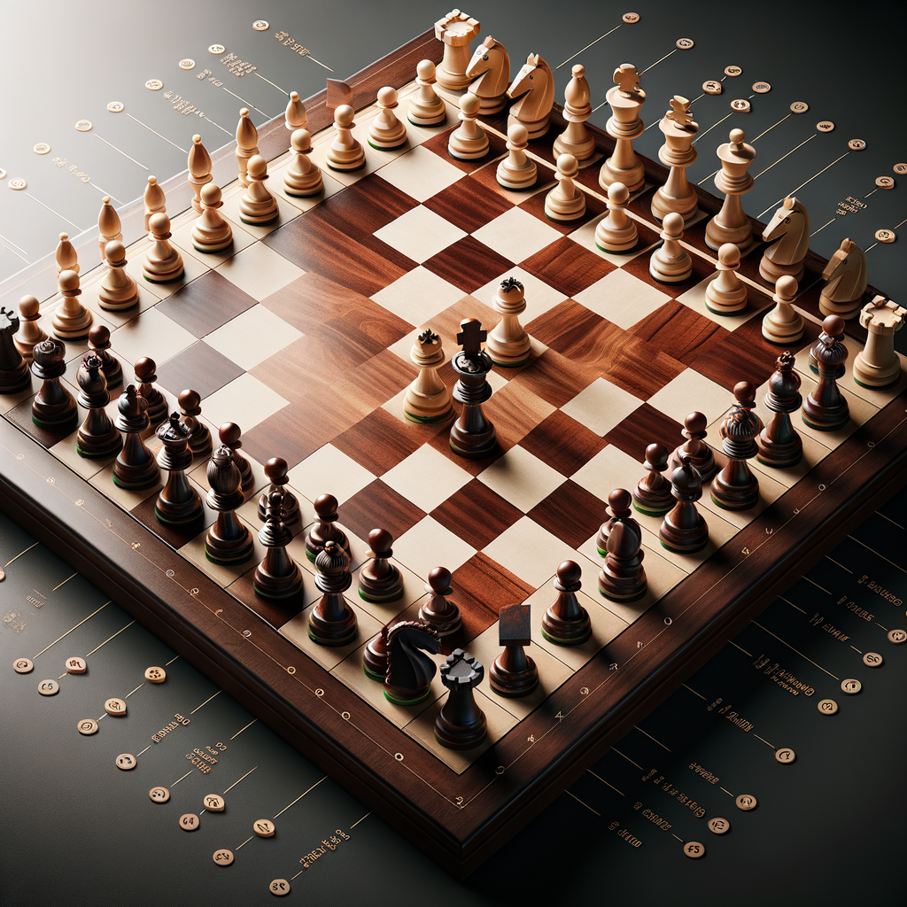 Chess endgame principles illustrated on a professional chess board, highlighting basic endgame strategies and tactics for beginners learning chess endgame rules.